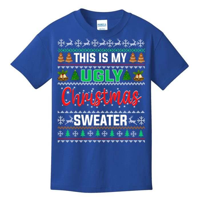 This Is My ItS Too Hot For Ugly Christmas Kids T-Shirt