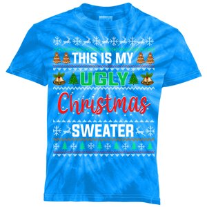 This Is My ItS Too Hot For Ugly Christmas Kids Tie-Dye T-Shirt