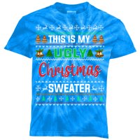 This Is My ItS Too Hot For Ugly Christmas Kids Tie-Dye T-Shirt