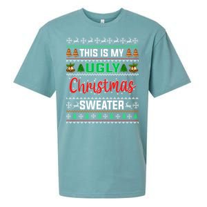 This Is My ItS Too Hot For Ugly Christmas Sueded Cloud Jersey T-Shirt