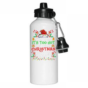 This Is My Its Too Hot For Ugly Christmas Sweaters Xmas Aluminum Water Bottle