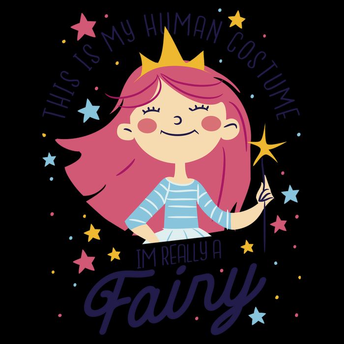 This Is My Human Costume I'm Really A Fairy Cute Halloween Zip Tote Bag
