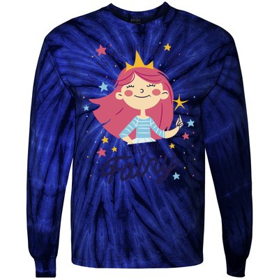 This Is My Human Costume I'm Really A Fairy Cute Halloween Tie-Dye Long Sleeve Shirt