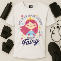 This Is My Human Costume I'm Really A Fairy Cute Halloween Cooling Performance Crew T-Shirt