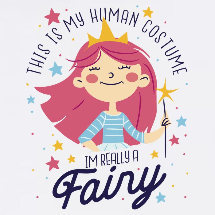 This Is My Human Costume I'm Really A Fairy Cute Halloween Cooling Performance Crew T-Shirt