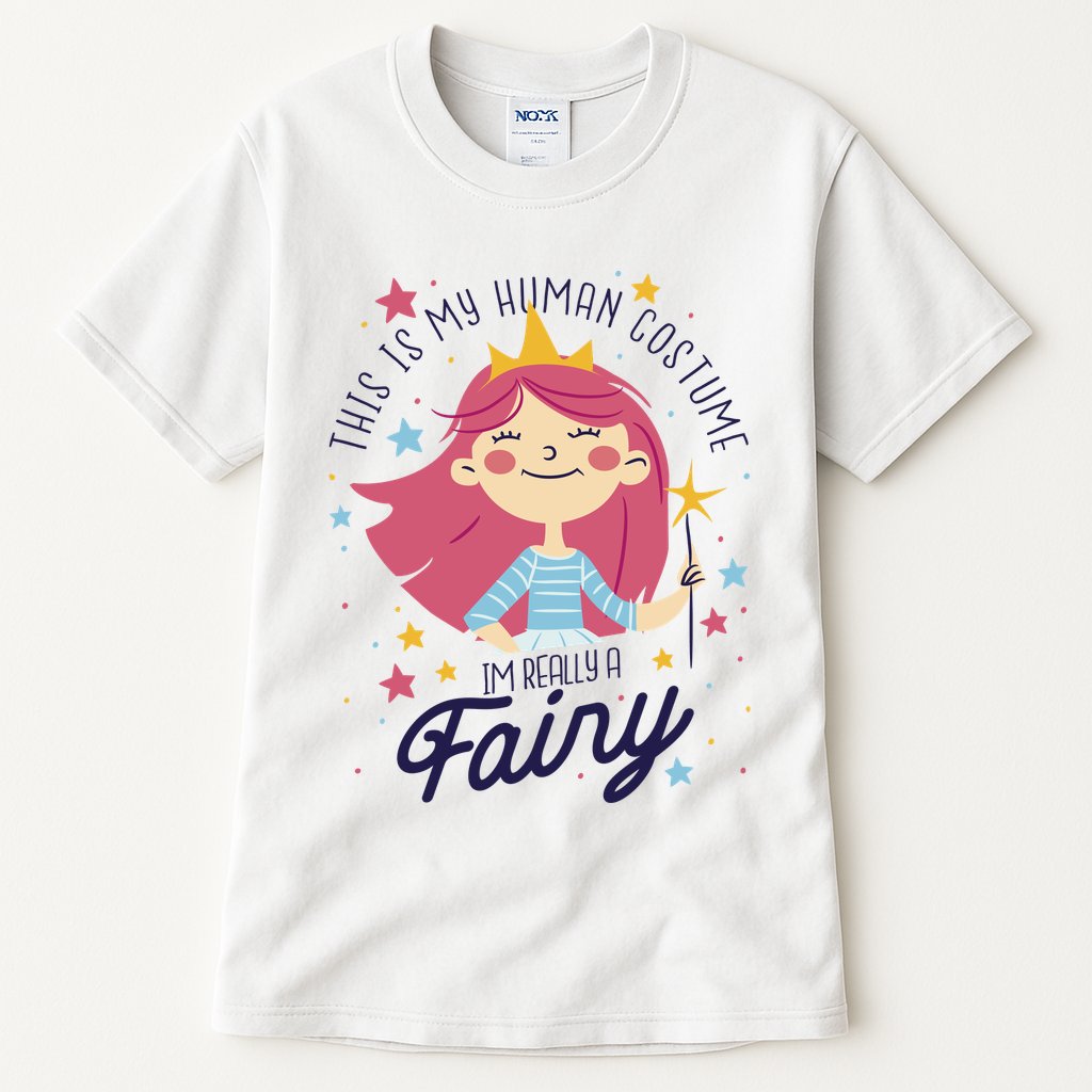 This Is My Human Costume I'm Really A Fairy Cute Halloween Tall T-Shirt
