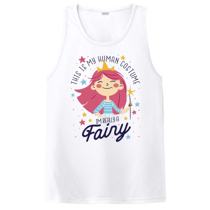 This Is My Human Costume I'm Really A Fairy Cute Halloween PosiCharge Competitor Tank