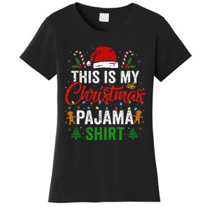 This Is My Christmas Pajama Funny Xmas PJs Women's T-Shirt