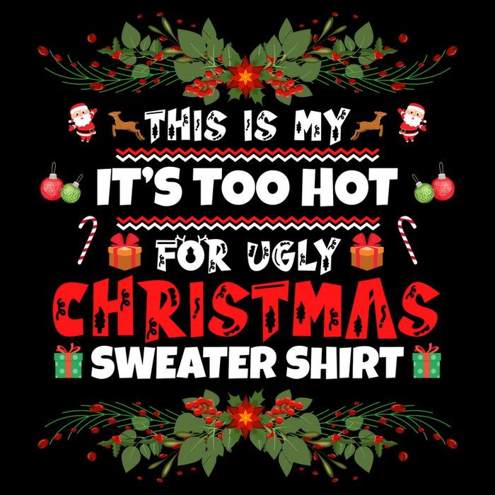 This Is My It's Too Hot For Ugly Christmas Sweater Backpack