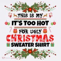 This Is My It's Too Hot For Ugly Christmas Sweater Wool Snapback Cap