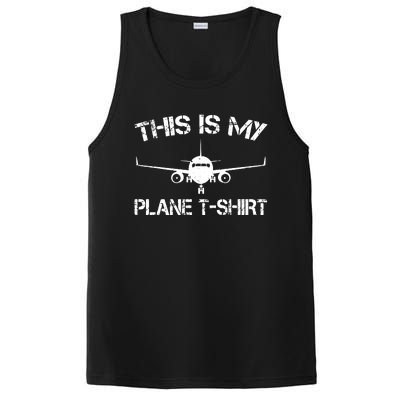 This Is My Plane Airplane Pilot Gifts PosiCharge Competitor Tank