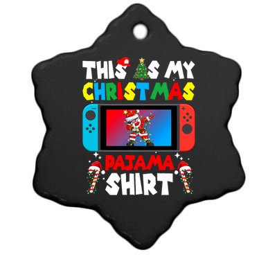 This Is My Christmas Pajama Video Game Gamer Ceramic Star Ornament