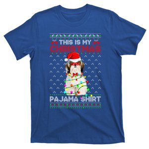 This Is My Christmas Pajama Shih Tzu Dog Ugly Xmas Meaningful Gift T-Shirt