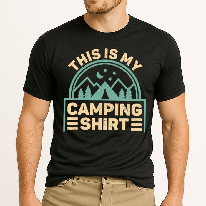 This Is My Camping Camp Tent Camper Funny Camping Cooling Performance Crew T-Shirt