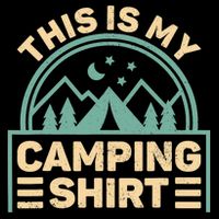 This Is My Camping Camp Tent Camper Funny Camping Cooling Performance Crew T-Shirt
