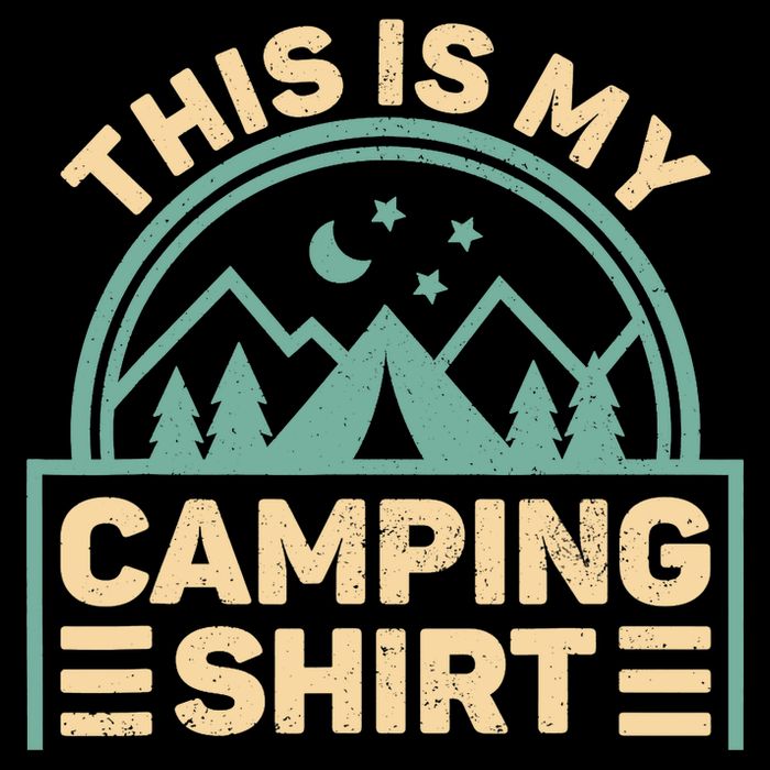 This Is My Camping Camp Tent Camper Funny Camping Cooling Performance Crew T-Shirt