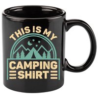 This Is My Camping Camp Tent Camper Funny Camping 11oz C Handle Ceramic Mug