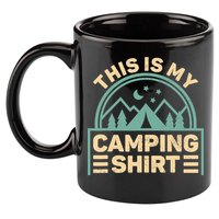 This Is My Camping Camp Tent Camper Funny Camping 11oz C Handle Ceramic Mug