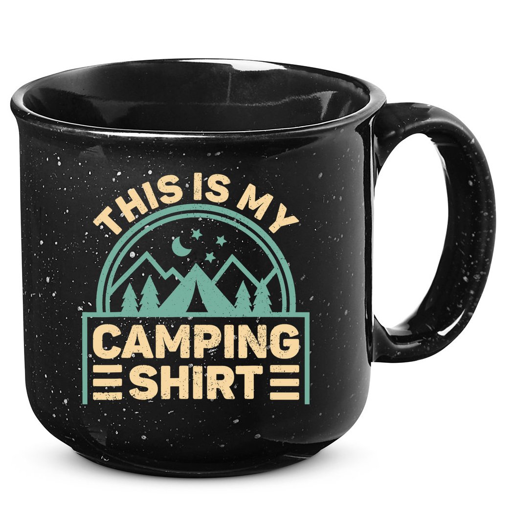 This Is My Camping Camp Tent Camper Funny Camping 15oz Campfire Ceramic Mug