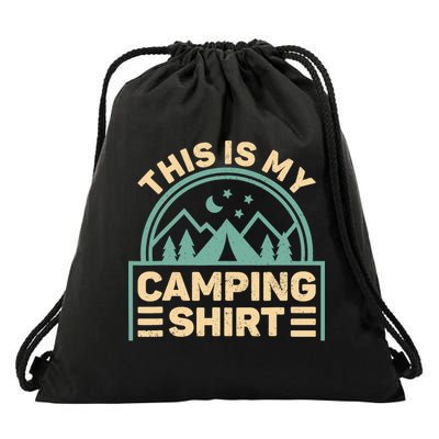 This Is My Camping Camp Tent Camper Funny Camping Drawstring Bag