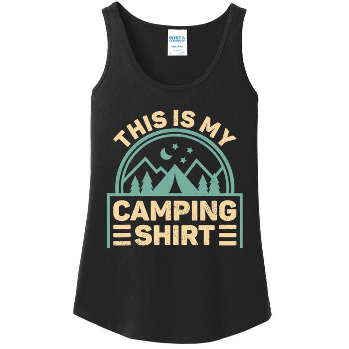 This Is My Camping Camp Tent Camper Funny Camping Ladies Essential Tank