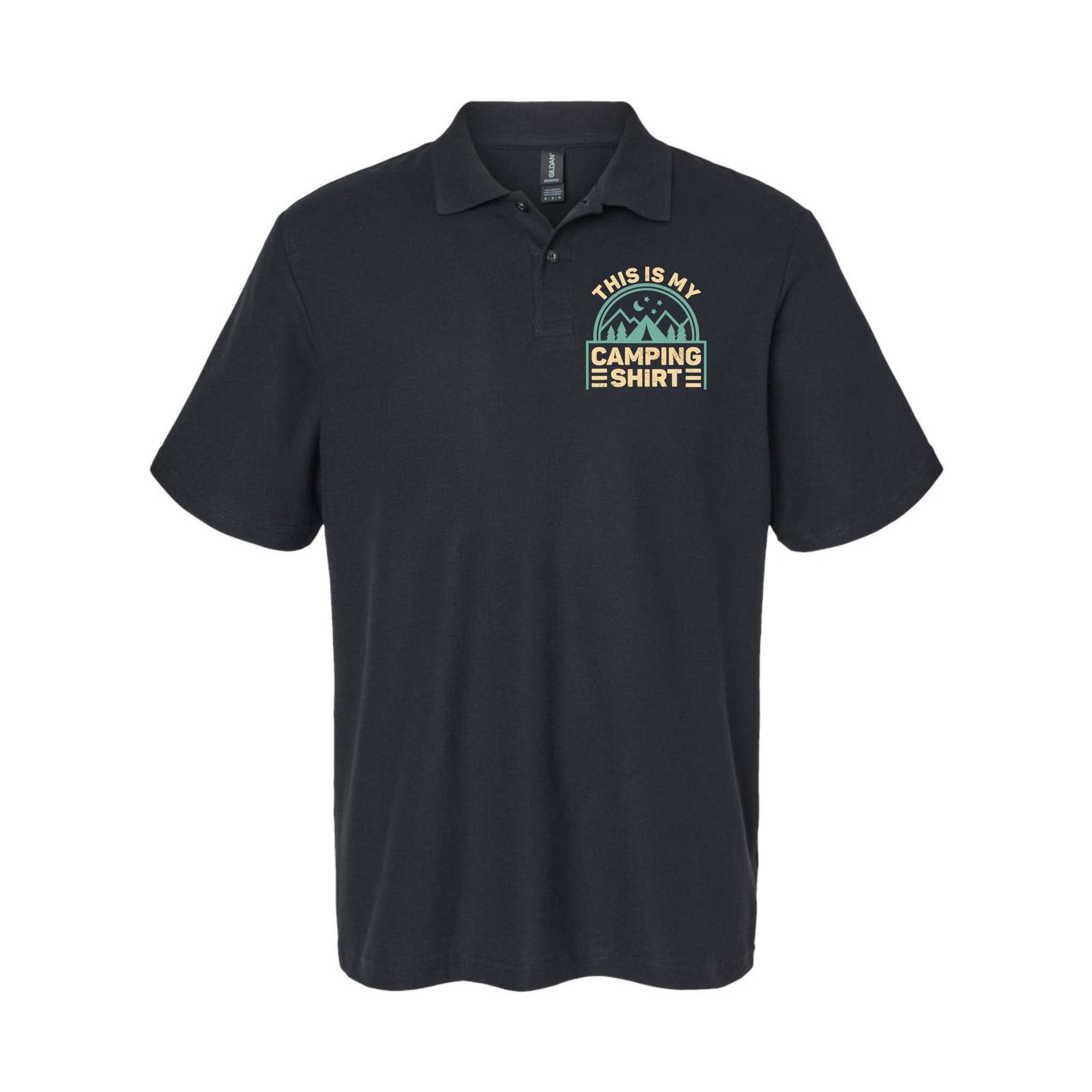 This Is My Camping Camp Tent Camper Funny Camping Polo