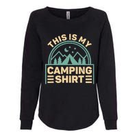 This Is My Camping Camp Tent Camper Funny Camping Womens California Wash Sweatshirt