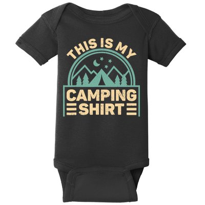 This Is My Camping Camp Tent Camper Funny Camping Baby Bodysuit