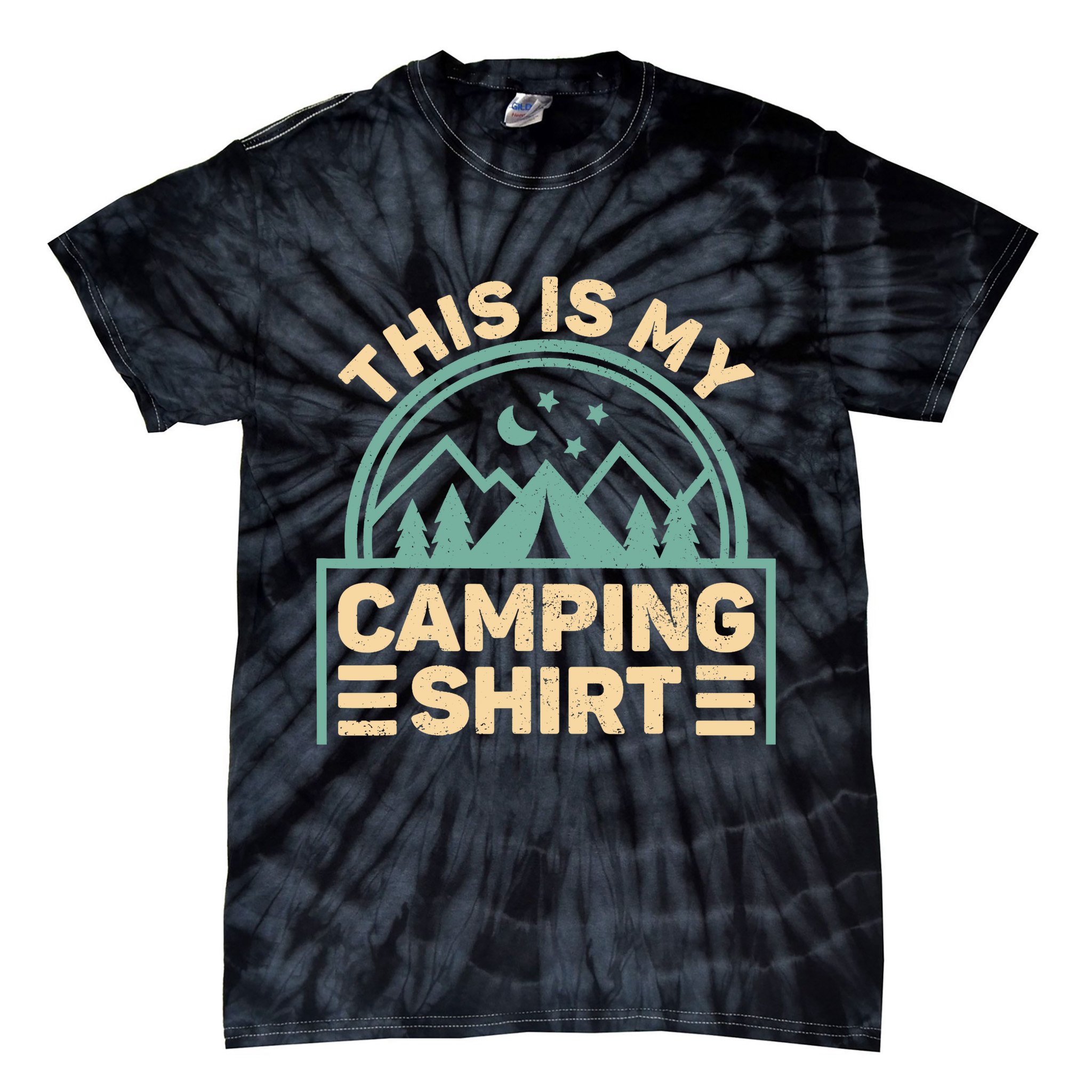 This Is My Camping Camp Tent Camper Funny Camping Tie-Dye T-Shirt
