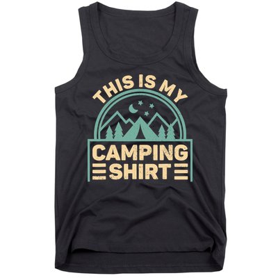 This Is My Camping Camp Tent Camper Funny Camping Tank Top