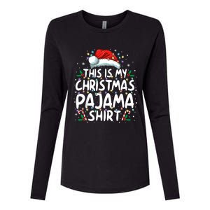 This Is My Christmas Pajama Xmas Pjs Womens Cotton Relaxed Long Sleeve T-Shirt