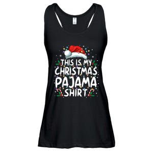 This Is My Christmas Pajama Xmas Pjs Ladies Essential Flowy Tank