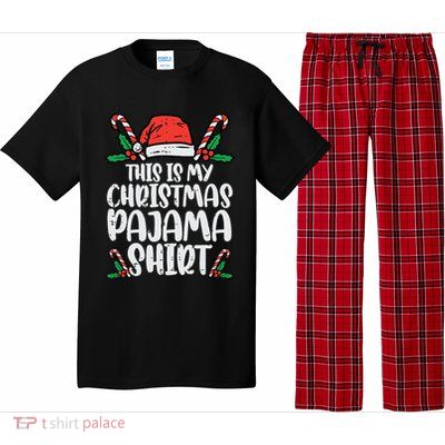This Is My Christmas Pajama Funny Xmas Pjs Women Pajama Set