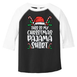 This Is My Christmas Pajama Funny Xmas Pjs Women Toddler Fine Jersey T-Shirt