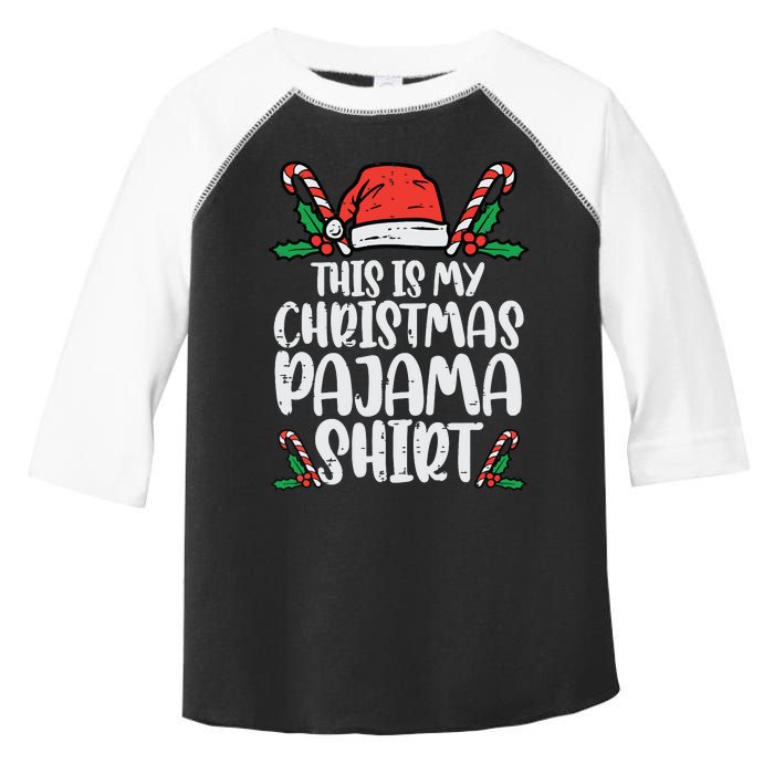 This Is My Christmas Pajama Funny Xmas Pjs Women Toddler Fine Jersey T-Shirt