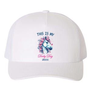 This Is My Derby Day Dress Flowers Butterfly Horse Racing Yupoong Adult 5-Panel Trucker Hat