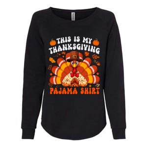 This Is My Thanksgiving Pajama Adult Womens California Wash Sweatshirt