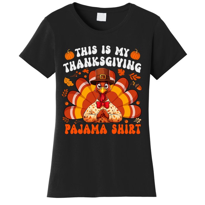 This Is My Thanksgiving Pajama Adult Women's T-Shirt