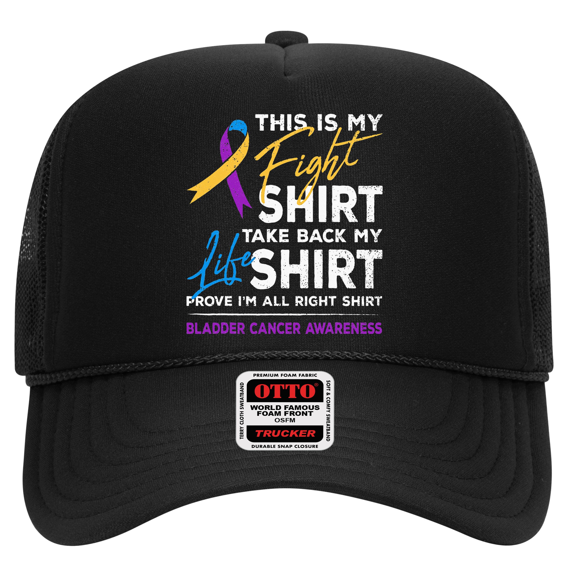 This Is My Fight Bladder Cancer Awareness Month Ribbon Hat