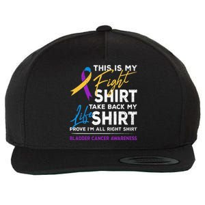 This Is My Fight Bladder Cancer Awareness Month Ribbon Wool Snapback Cap