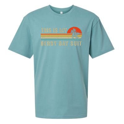 This Is My Derby Day Suit Horse Racing Lover Day Sueded Cloud Jersey T-Shirt