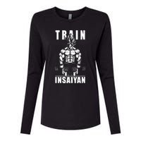 Train Insaiyan Manga, Anime Gym Motivational Premium Womens Cotton Relaxed Long Sleeve T-Shirt