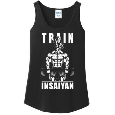 Train Insaiyan Manga, Anime Gym Motivational Premium Ladies Essential Tank