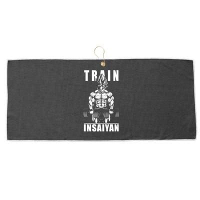 Train Insaiyan Manga, Anime Gym Motivational Premium Large Microfiber Waffle Golf Towel