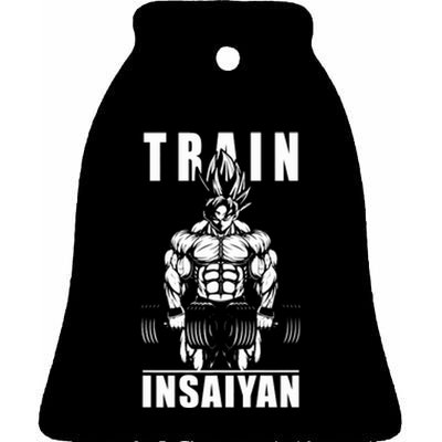 Train Insaiyan Manga, Anime Gym Motivational Premium Ceramic Bell Ornament