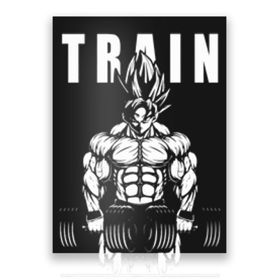 Train Insaiyan Manga, Anime Gym Motivational Premium Poster