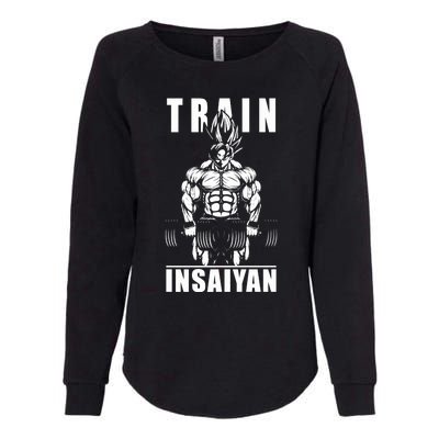 Train Insaiyan Manga, Anime Gym Motivational Premium Womens California Wash Sweatshirt