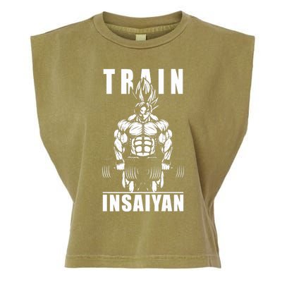 Train Insaiyan Manga, Anime Gym Motivational Premium Garment-Dyed Women's Muscle Tee