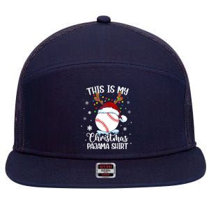 This Is My Christmas Baseball Xmas Sports Boy 7 Panel Mesh Trucker Snapback Hat