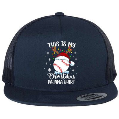 This Is My Christmas Baseball Xmas Sports Boy Flat Bill Trucker Hat